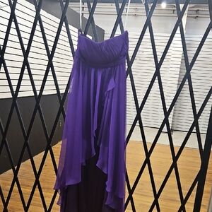 Bari Jay Purple Strapless Dress